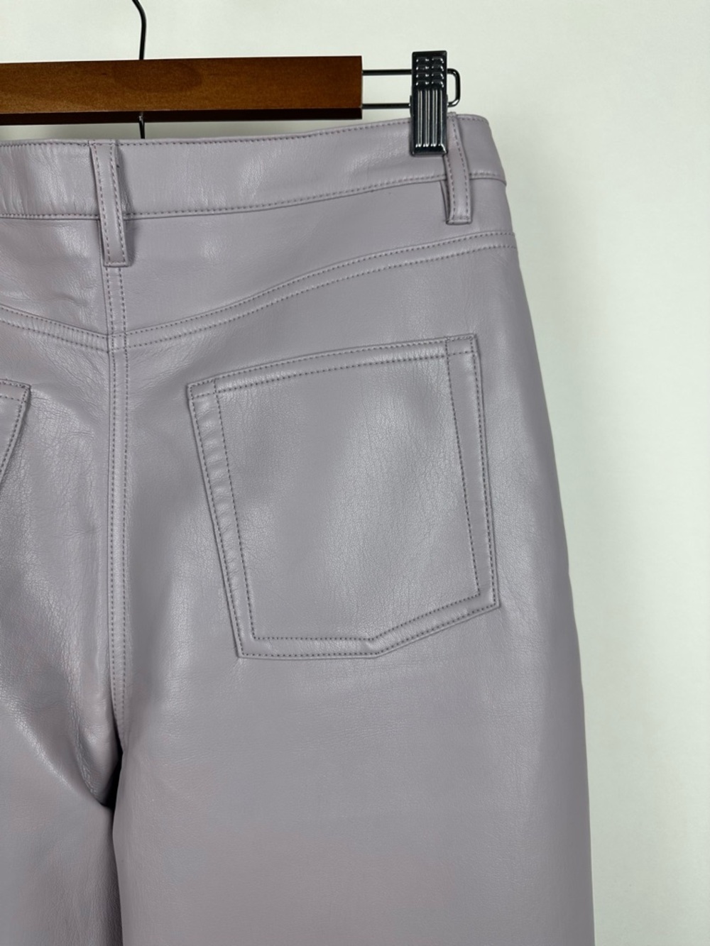 Aritzia Wilfred Melina Pant Vegan Leather High Rise Straight Leg - Picture 9 of 16